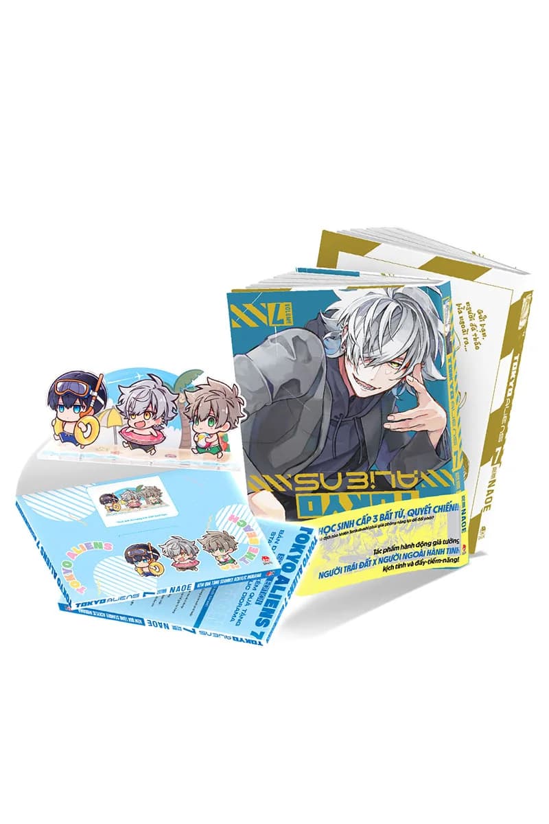 Bìa Tokyo Aliens - Tập 7 - Bản Đặc Biệt - Tặng Kèm Box + Standee Acrylic Diorama