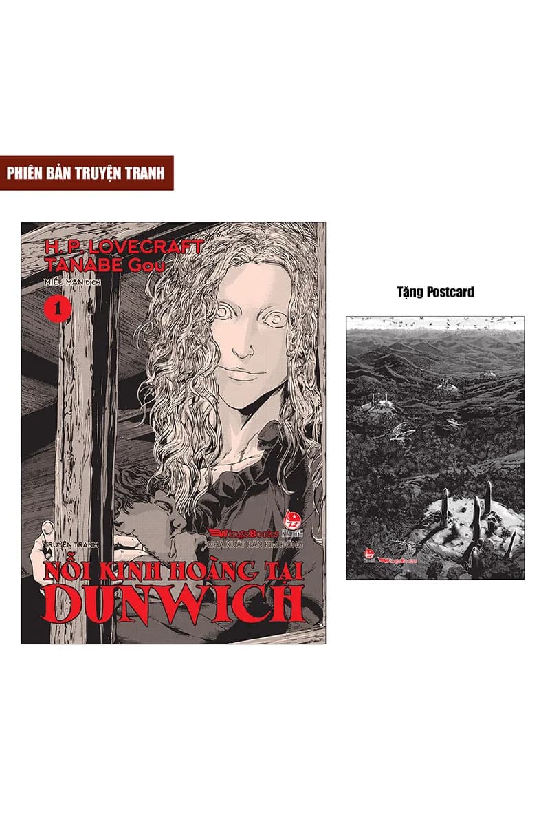 Bìa Nỗi Kinh Hoàng Tại Dunwich - Tập 1 - Tặng Kèm Postcard