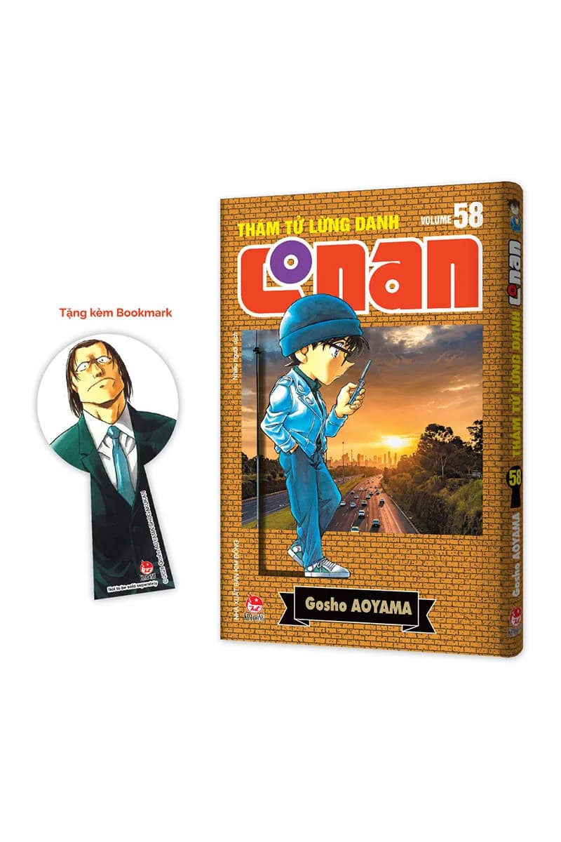 Bìa Thám Tử Lừng Danh Conan - Tập 58 - Bản Nâng Cấp - Tặng Kèm Bookmark