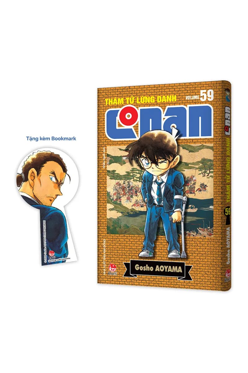 Bìa Thám Tử Lừng Danh Conan - Tập 59 - Bản Nâng Cấp - Tặng Kèm Bookmark