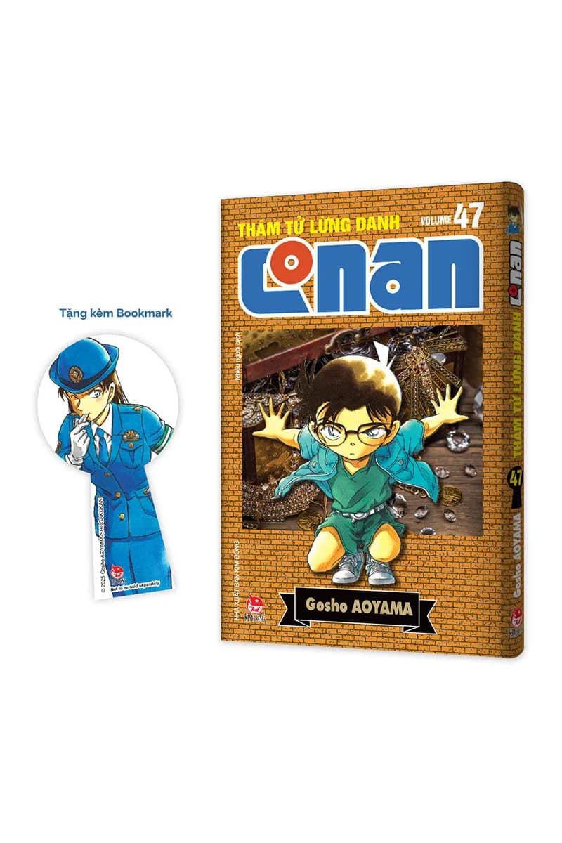 Bìa Thám Tử Lừng Danh Conan - Tập 47 - Bản Nâng Cấp - Tặng Kèm Bookmark
