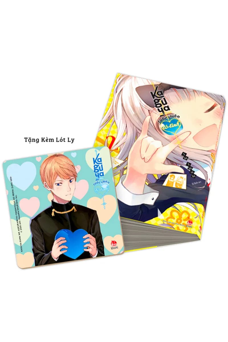 Bìa Kaguya-sama: Cuộc Chiến Tỏ Tình - Tập 2 - Tặng Kèm Lót Ly