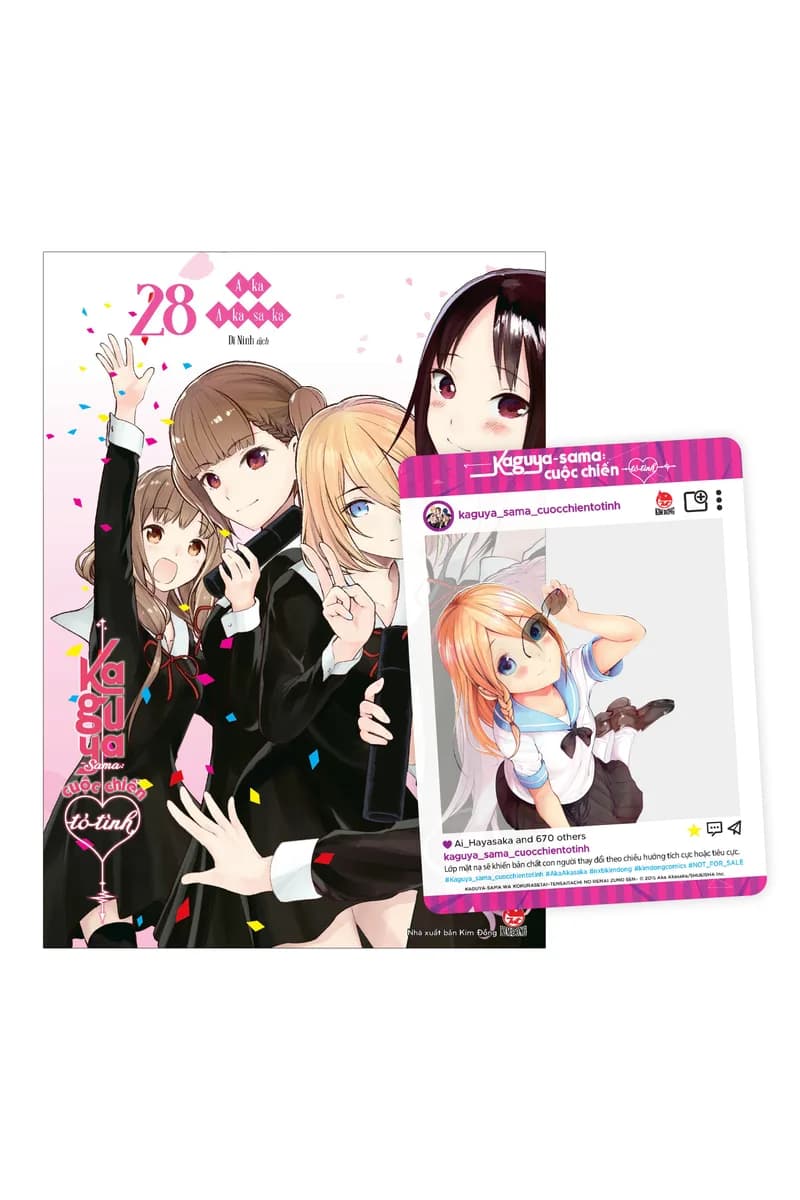 Bìa Kaguya-sama: Cuộc Chiến Tỏ Tình - Tập 28 - Tặng Kèm SNS Card
