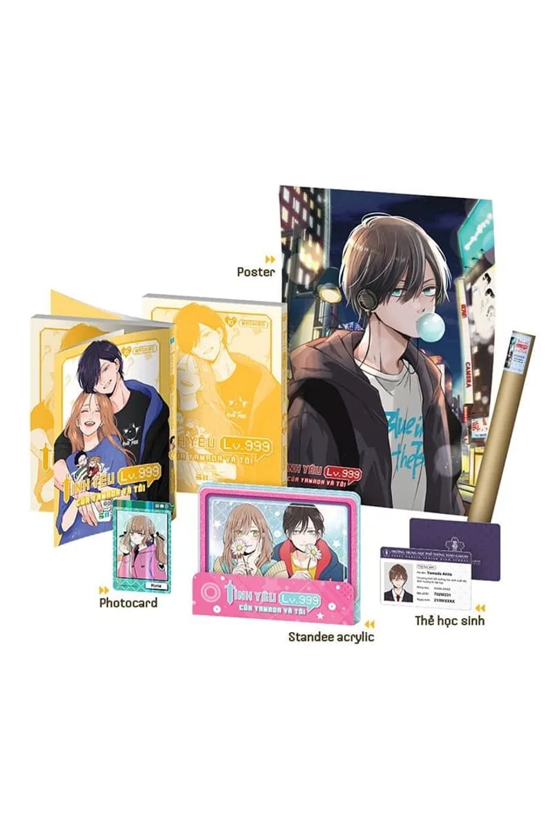 Bìa Tình Yêu Lv.999 Của Yamada Và Tôi - Tập 10 - Bản Sưu Tầm - Tặng Kèm Poster + Photocard + Standee Acrylic + Thẻ Học Sinh