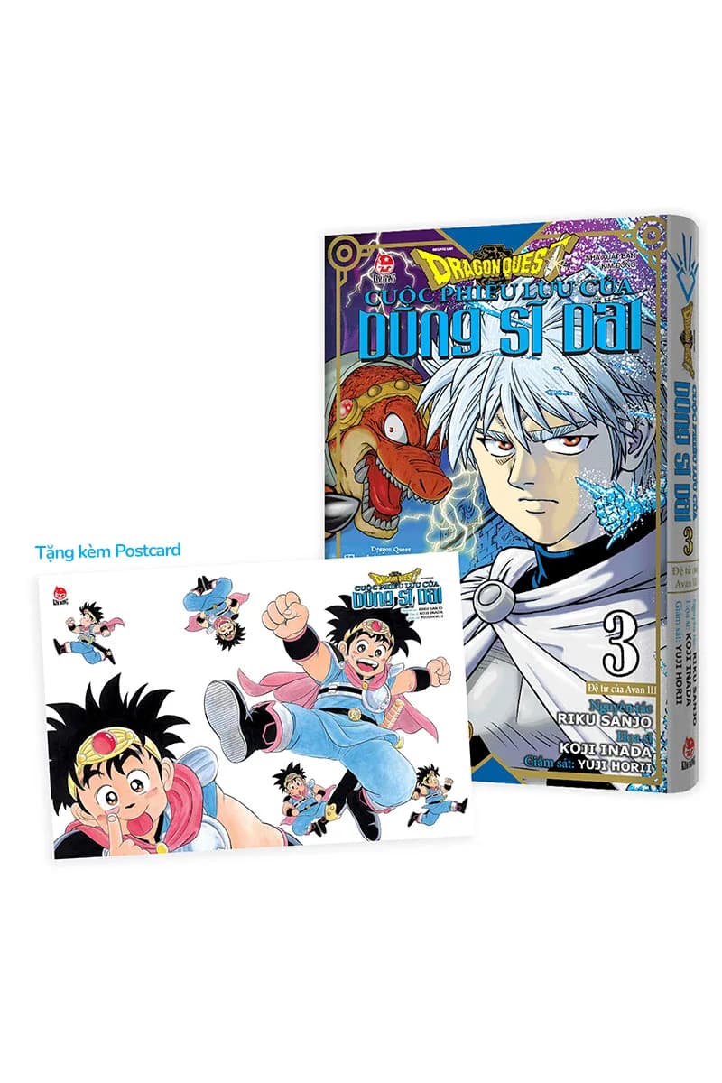 Bìa Dragon Quest - Cuộc phiêu lưu của dũng sĩ Dai - Tập 3 - Tặng Kèm Postcard