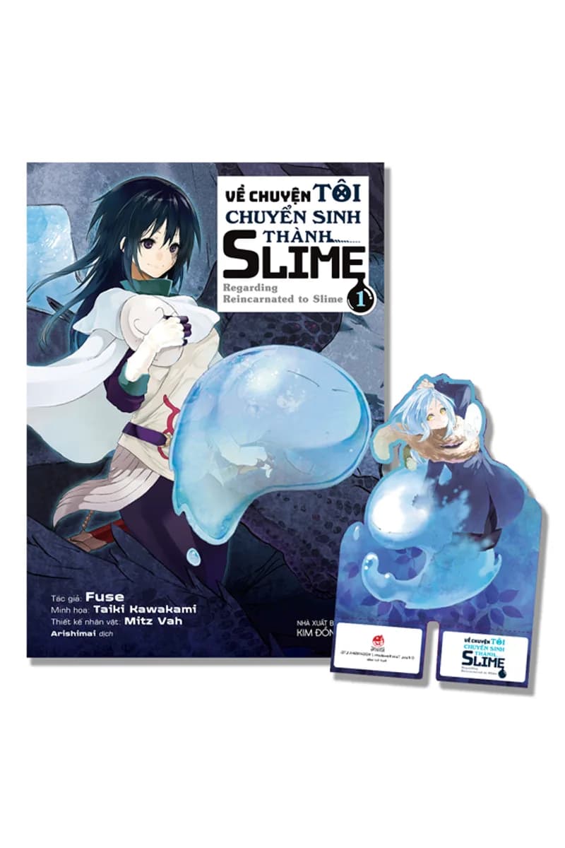 Bìa Về Chuyện Tôi Chuyển Sinh Thành Slime - Tập 1 - Tặng Kèm Standee PVC