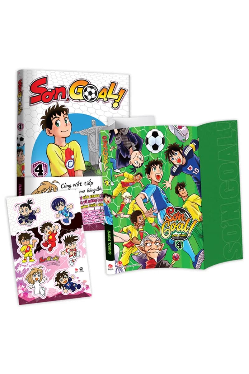 Bìa Sơn, Goal! - Tập 4 - Tặng Kèm Bìa Áo Đặc Biệt + Bảng Sticker