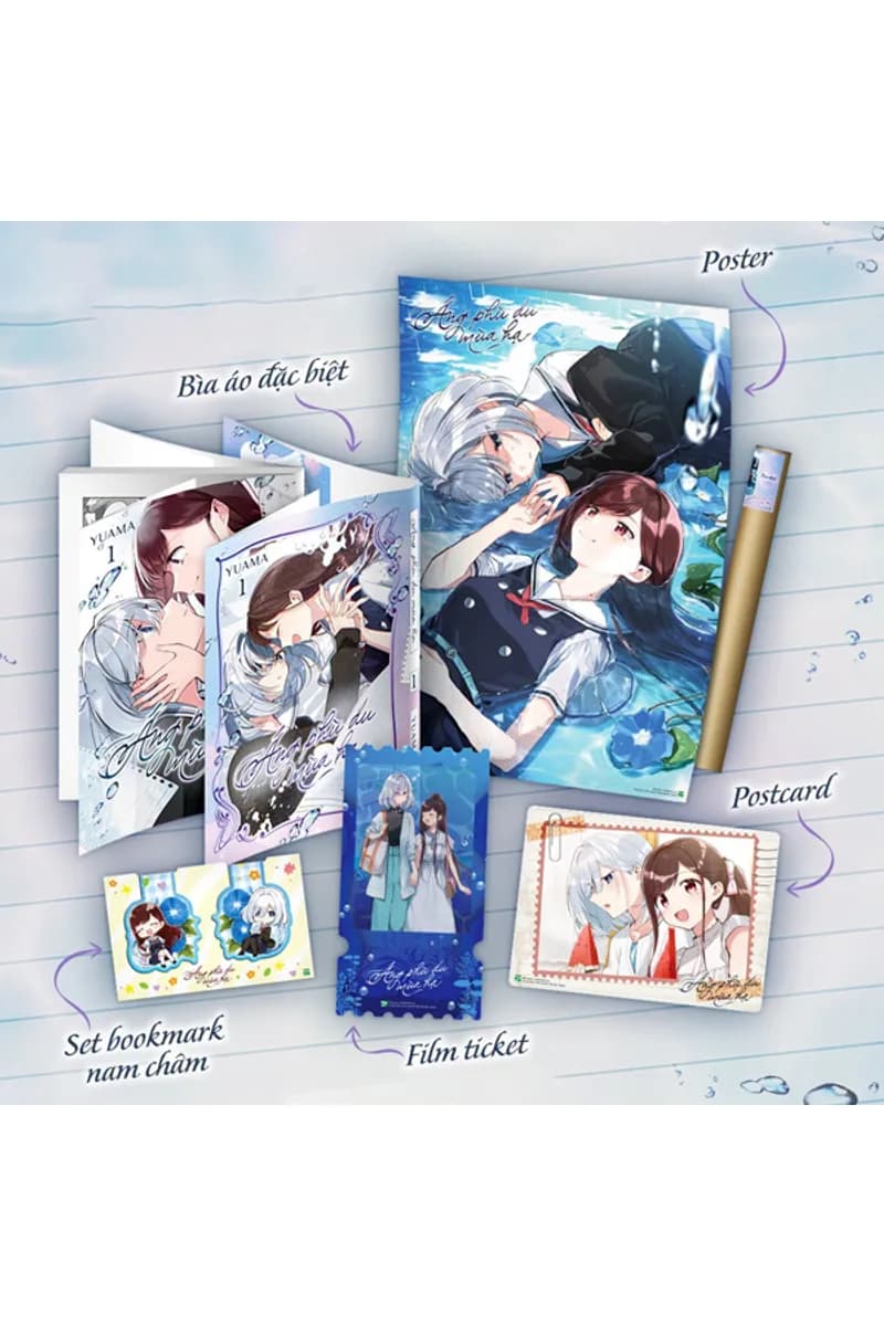Áng Phù Du Mùa Hạ - Tập 1 - Bản Sưu Tầm - Tặng Kèm Postcard + Bìa Áo Đặc Biệt + Set 2 Bookmark Nam Châm + Film Ticket + Poster - ảnh đúng phiên bản từ Fahasa / nhà phát hành