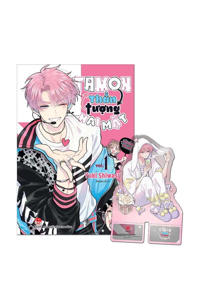 Bìa Tamon - Thần tượng hai mặt - Tập 1 - Tặng Standee PVC