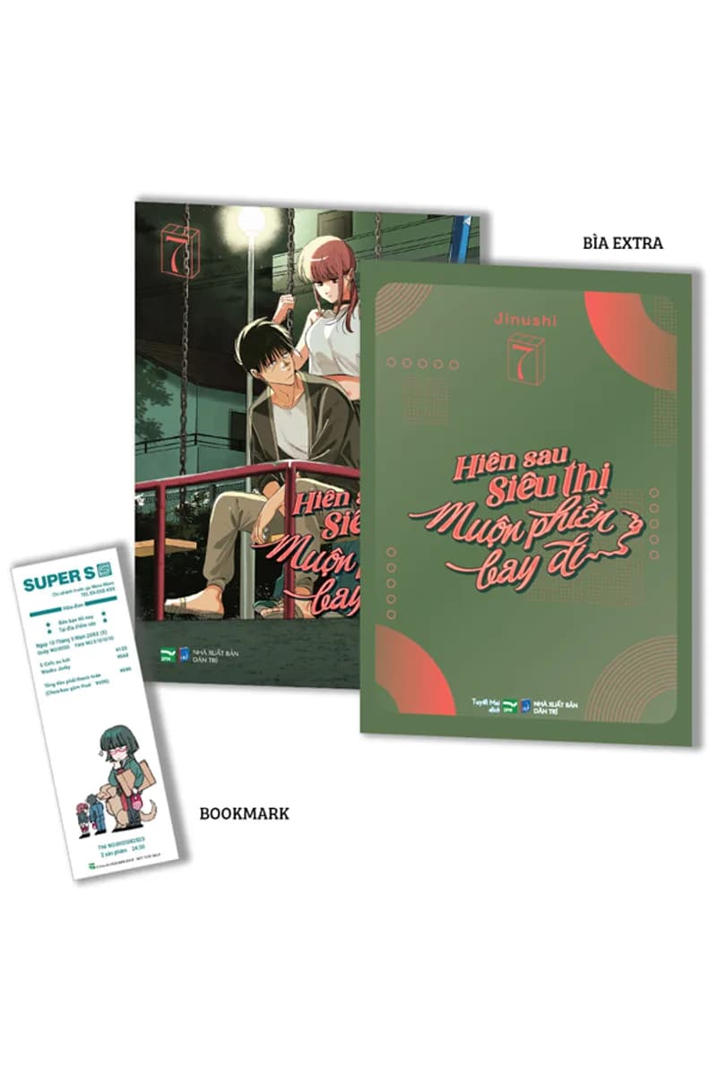 Bìa Hiên Sau Siêu Thị Muộn Phiền Bay Đi - Tập 7 - Bản Đặc Biệt - Tặng Kèm Bìa Extra + Bookmark Hóa Đơn