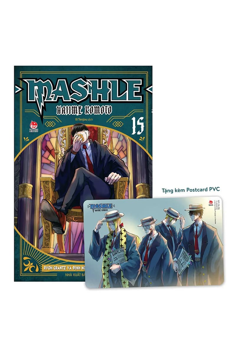 Bìa Mashle - Tập 15 - Bản In Đầu - Tặng Kèm Postcard PVC