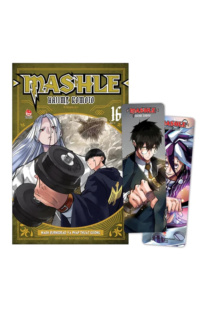 Bìa Mashle - Tập 16 - Bản In Đầu - Tặng Kèm Bookmark