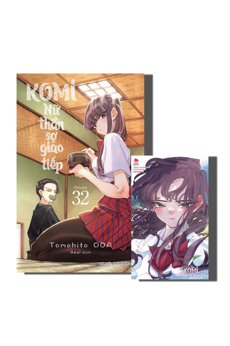 Bìa Komi - Nữ Thần Sợ Giao Tiếp - Tập 32 - Tặng Kèm Card PVC