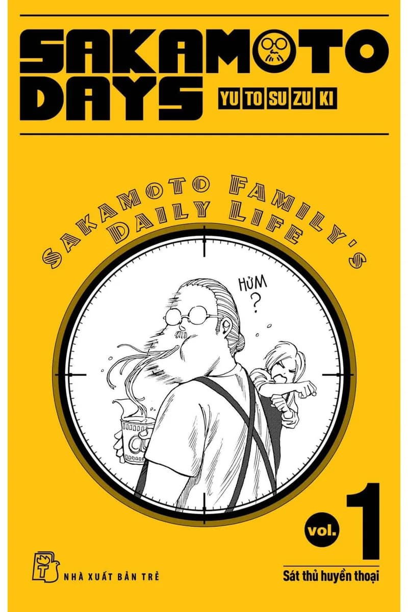Bìa Sakamoto Days - Tập 1 - Sát Thủ Huyền Thoại - Tặng Kèm 2 Bìa Rời + 1 Thiệp Giấy Sổ Gia Quy Nhà Sakamoto
