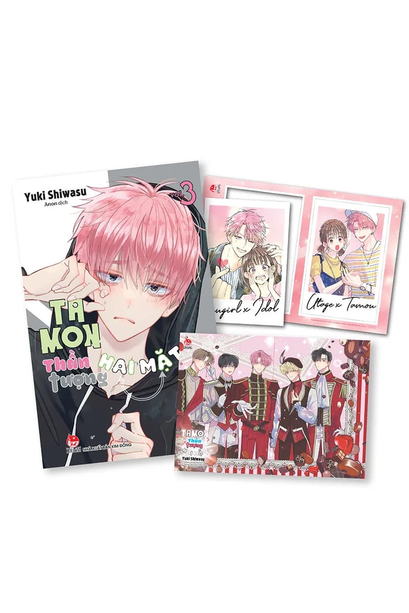 Tamon - Thần Tượng Hai Mặt - Tập 3 - Tặng Kèm Set Polaroid - ảnh đúng phiên bản từ NXB Kim Đồng