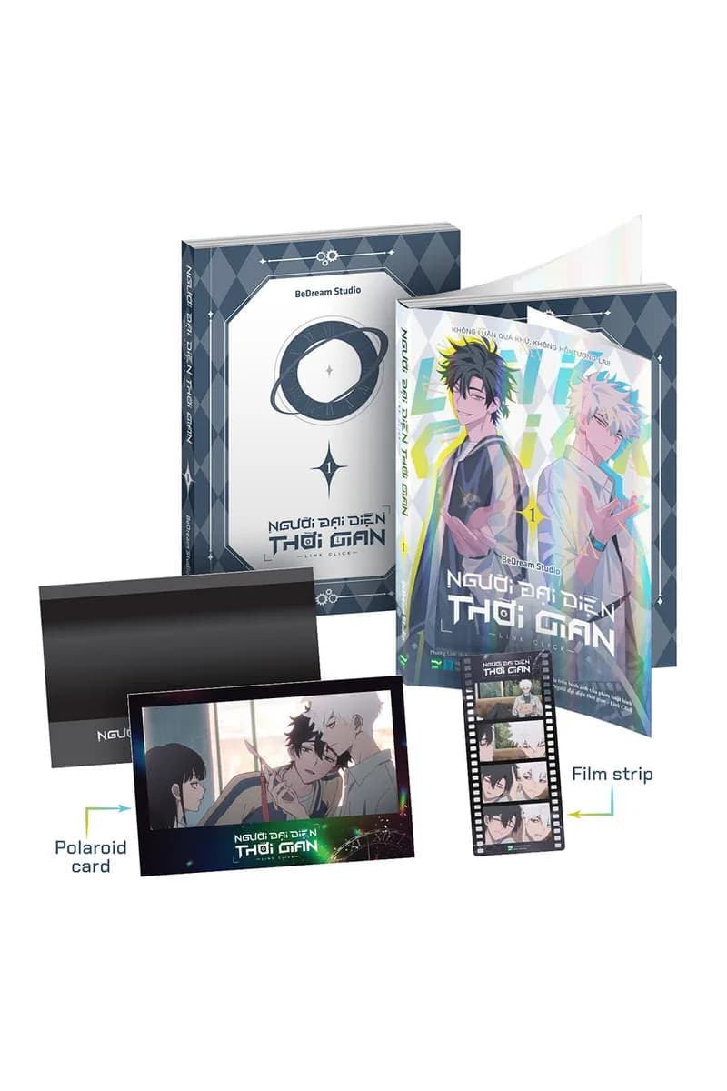Người Đại Diện Thời Gian - Link Click - Tập 1 - Bản Đặc Biệt - Tặng Kèm Polaroid Card + Filmstrip - ảnh đúng phiên bản từ IPM