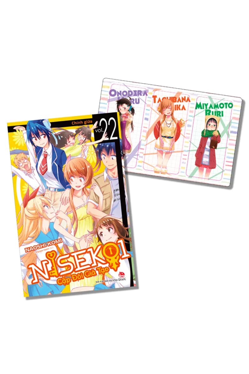 Nisekoi - Cặp Đôi Giả Tạo - Tập 22 - Tặng Kèm Set 3 Bookmark - ảnh đúng phiên bản từ Fahasa / nhà phát hành