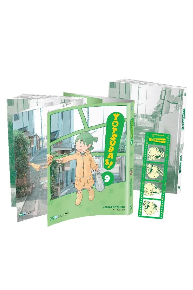 Bìa Yotsuba&! - Tập 9 - Bản Đặc Biệt - Tặng Kèm Bìa Áo Đặc Biệt + Photo Strip "Lăn Lăn Lăn"