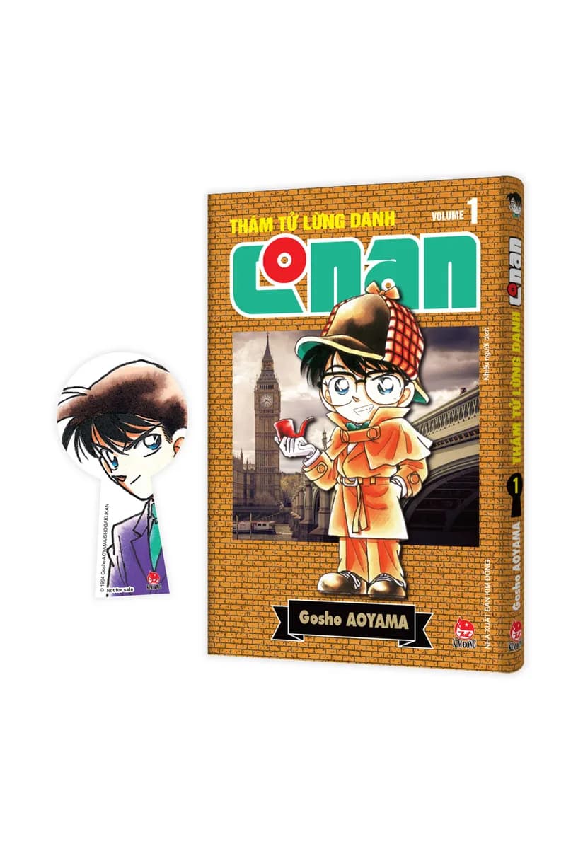 Bìa Thám Tử Lừng Danh Conan - Tập 1 - Bản Nâng Cấp - Tặng Kèm Bookmark