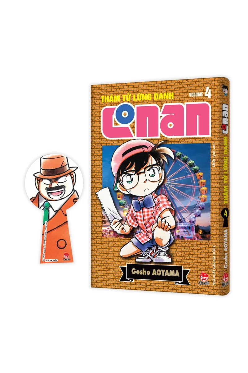 Bìa Thám Tử Lừng Danh Conan - Tập 4 - Bản Nâng Cấp - Tặng Kèm Bookmark